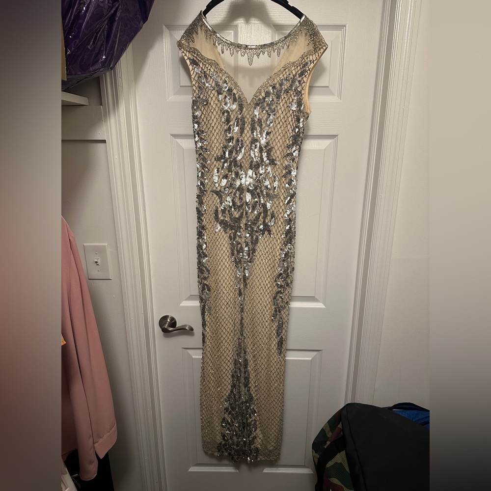 Elegant Sequin Evening Gown